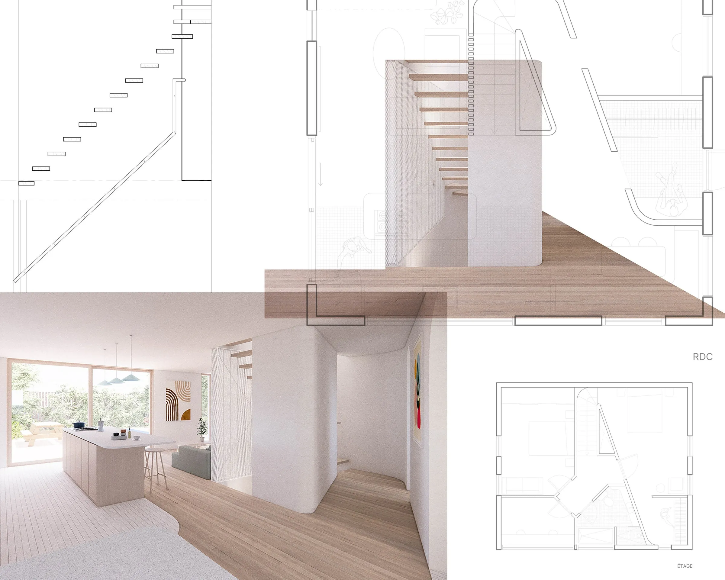 Point focal — rénovation d’une maison de vétéran, Montréal