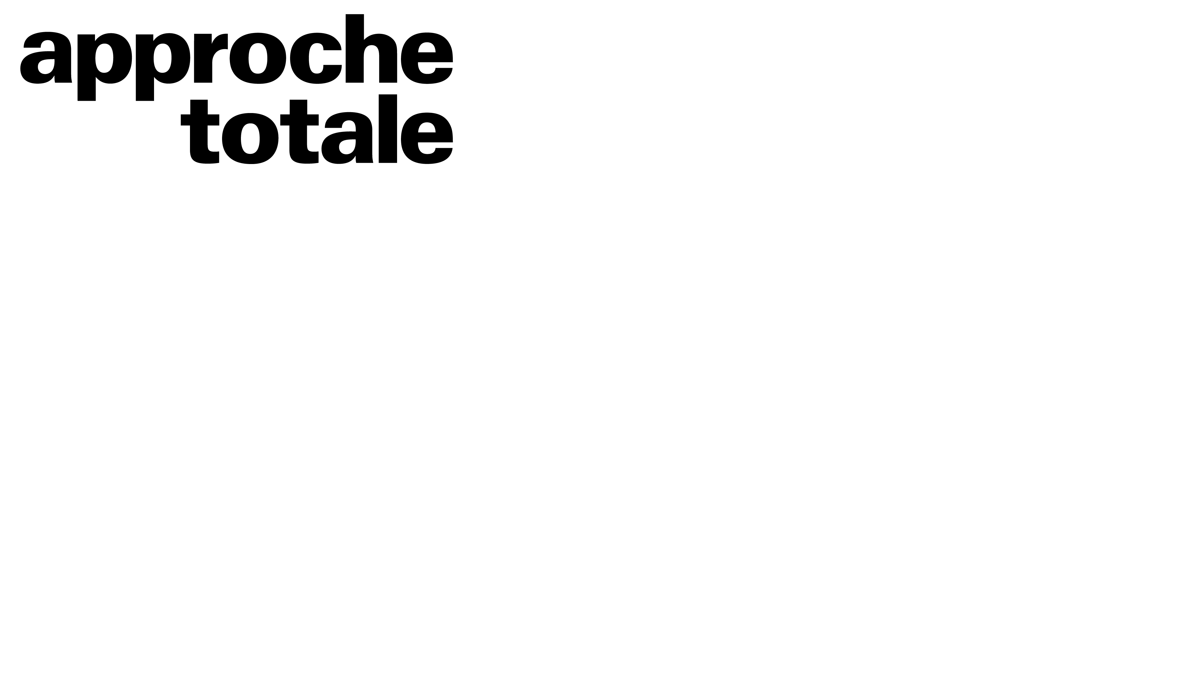 atelier d’architecture approche totale